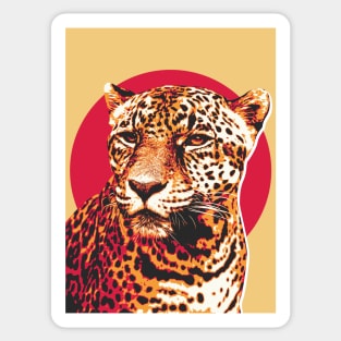 Mean Looking Jaguar Art Sticker